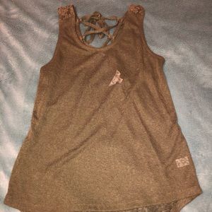 CC Lace Back Olive Tank (Great Condition)